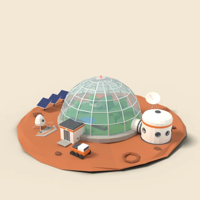 Space colony dome