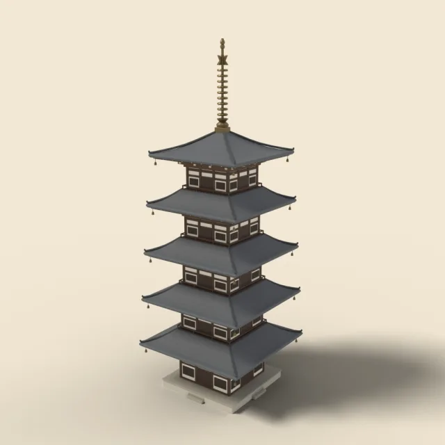 To-ji five-story pagoda