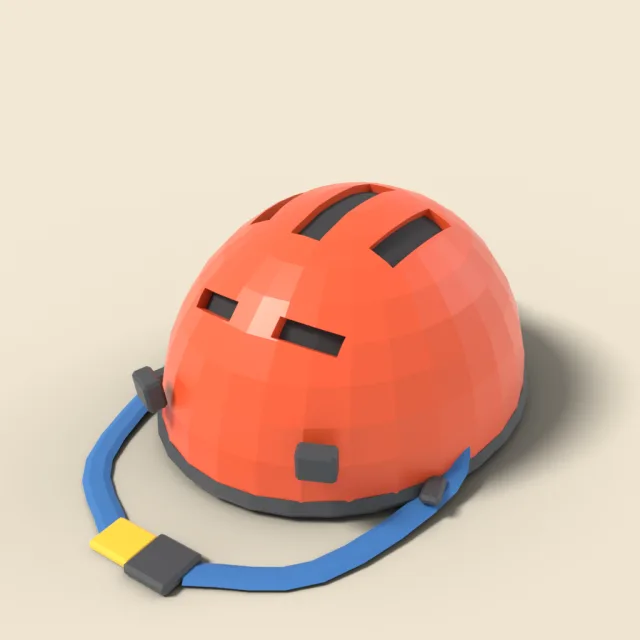 Climbing helmet with vents