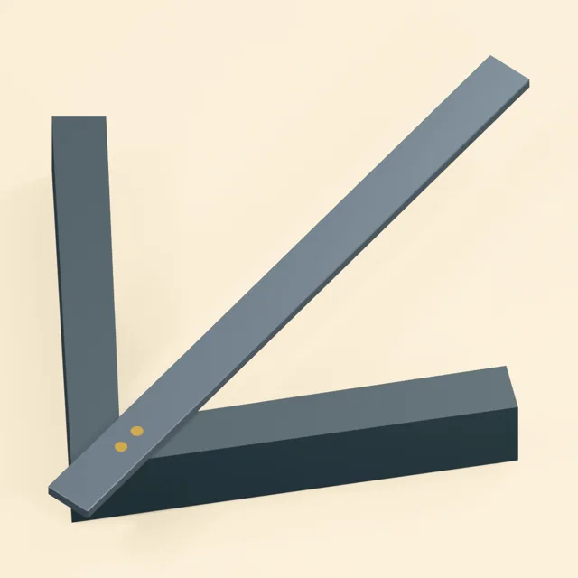 V-saddle round-stock center finder with bisecting straightedge