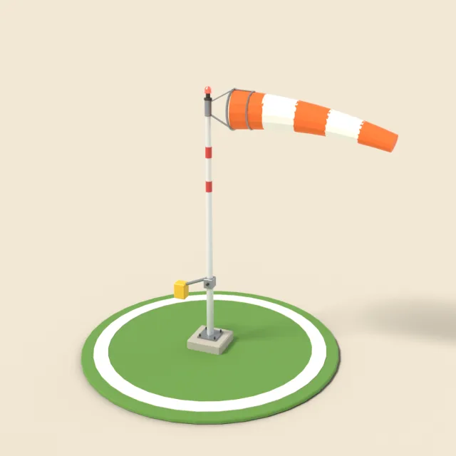 Windsock on pole