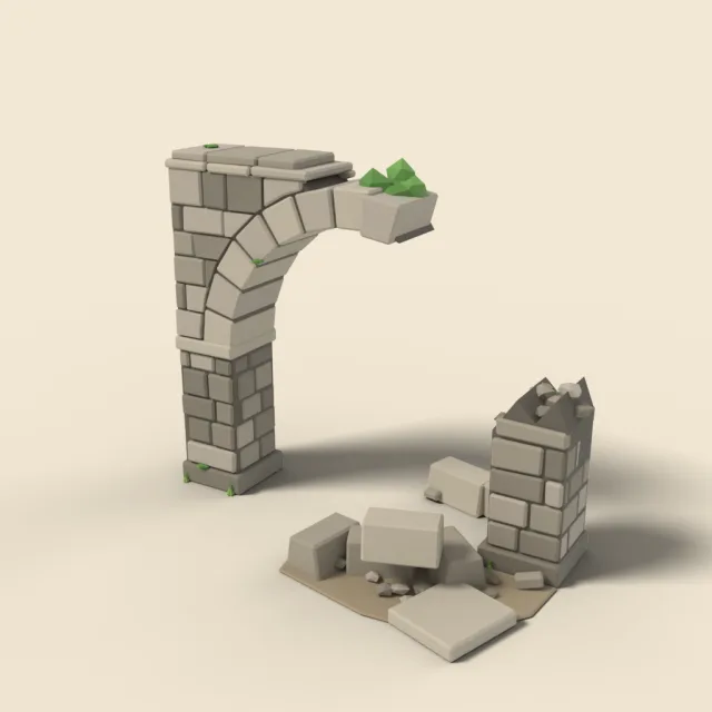 Ruined stone archway