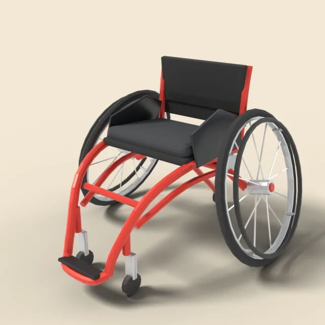 Sport wheelchair with cambered wheels