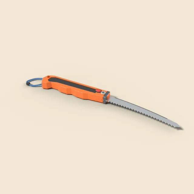 Folding pocket saw for camping
