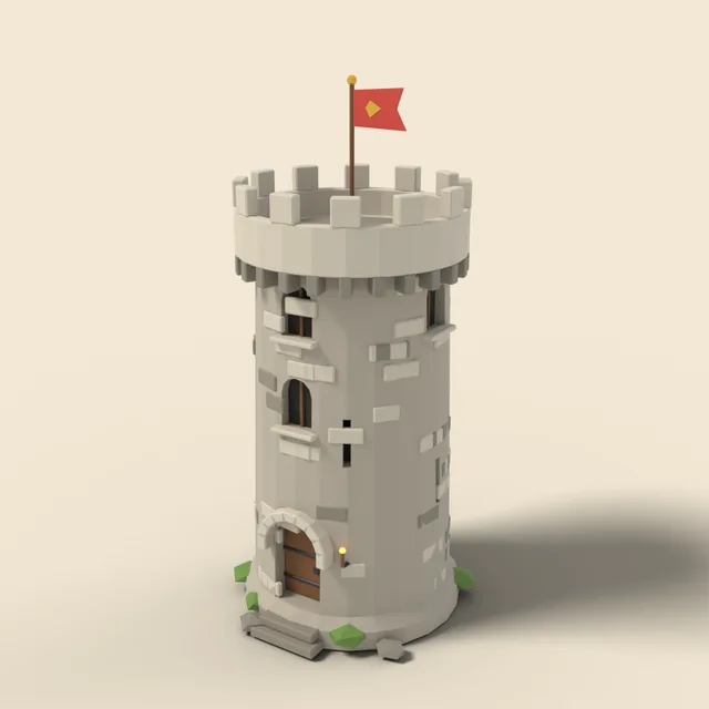 Stone castle tower