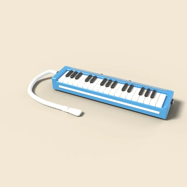Melodica with mouthpiece tube