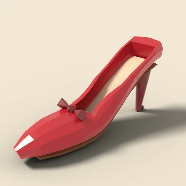 High-heel pump shoe