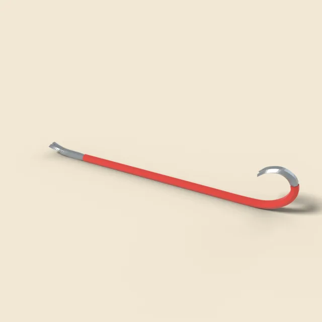 Steel pry bar crowbar