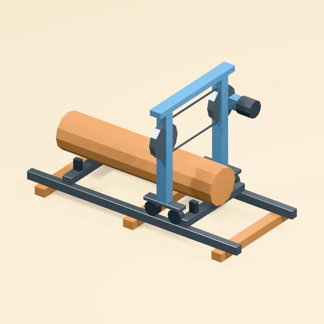 band_sawmill_rail_carriage_log_band_head