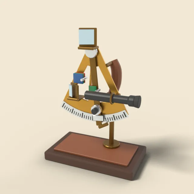 Sextant navigation instrument