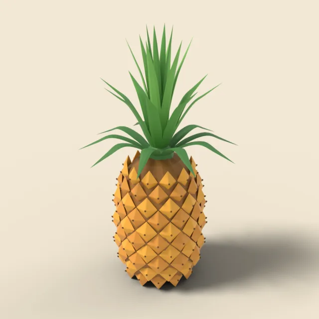 Pineapple with crown