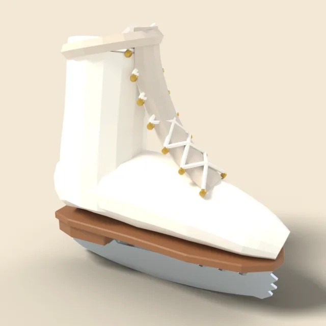Ice skate with blade