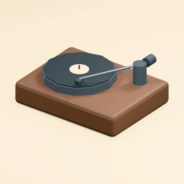Straight-tonearm record player