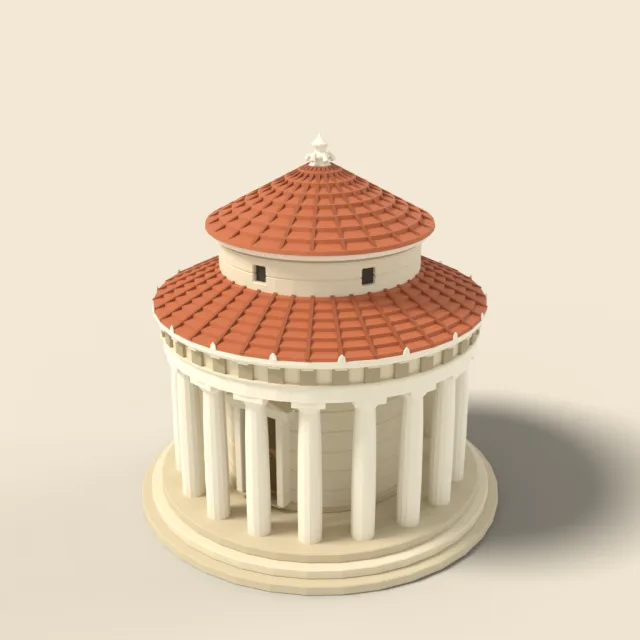 Round Greek tholos temple