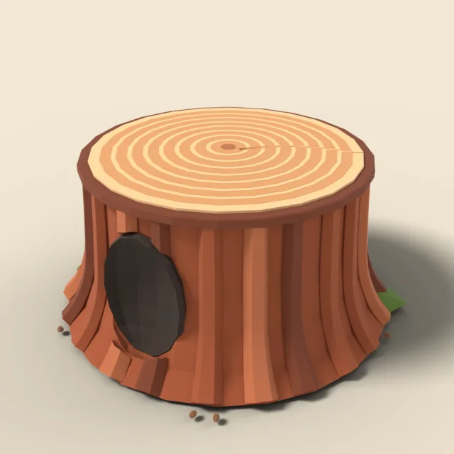 Giant sequoia trunk section