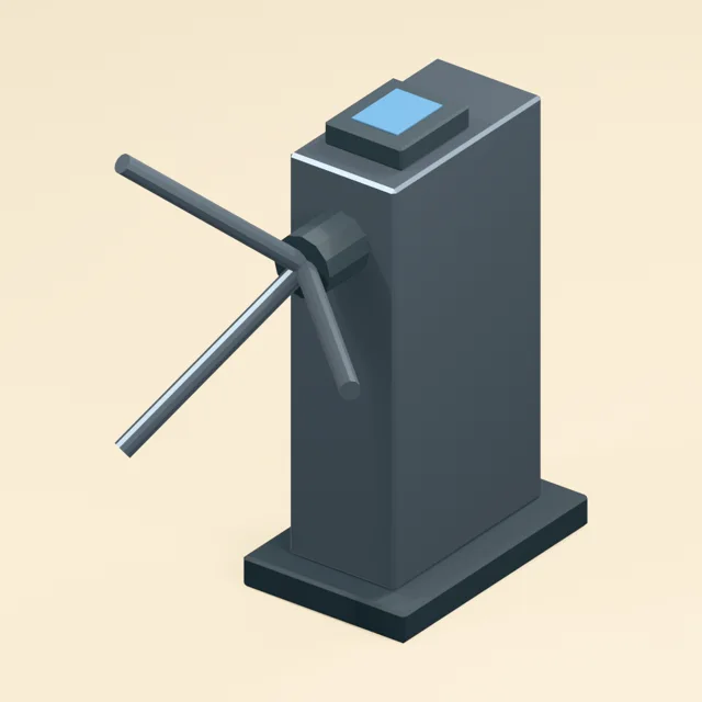 tripod_turnstile_three_arm_hub