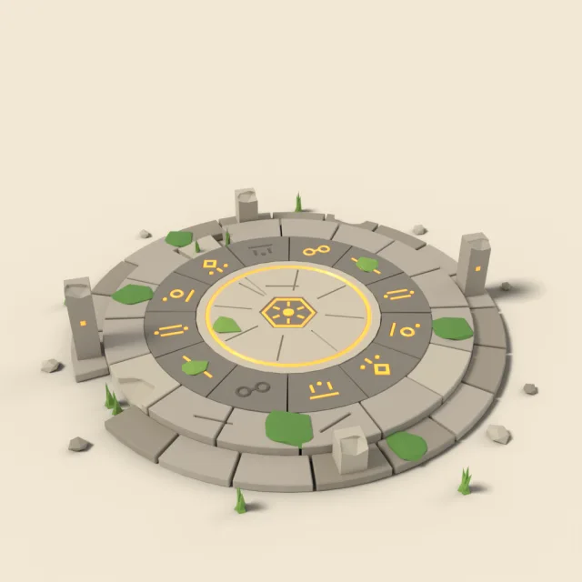 Rune circle floor