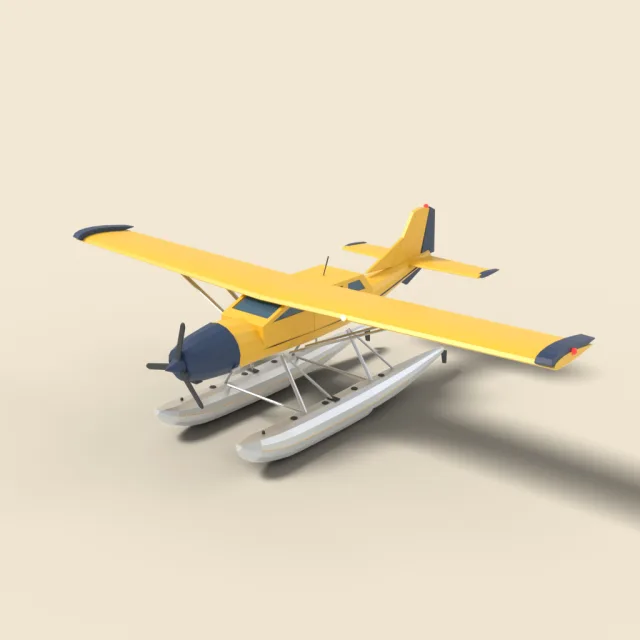 Seaplane with floats