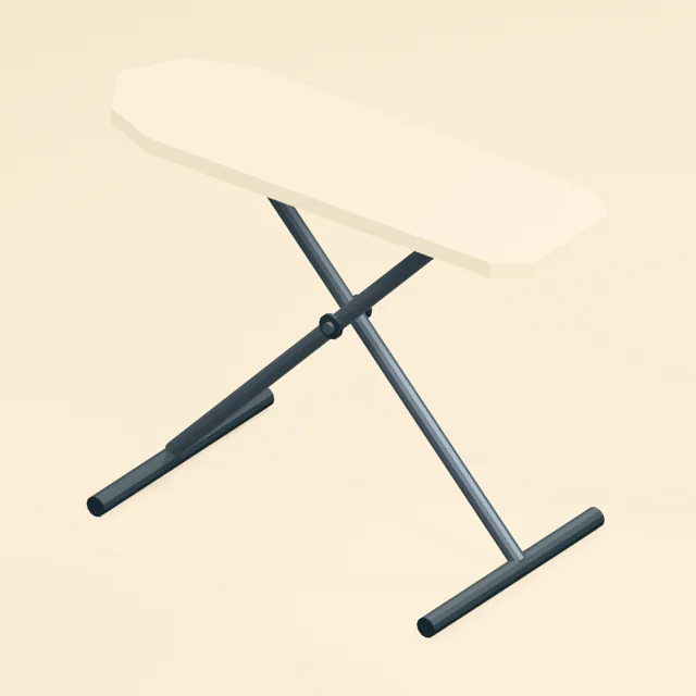 Cross-frame ironing board