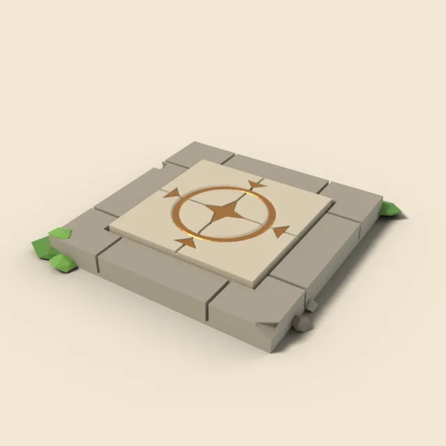 Stone pressure plate
