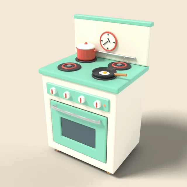 Toy kitchen stove