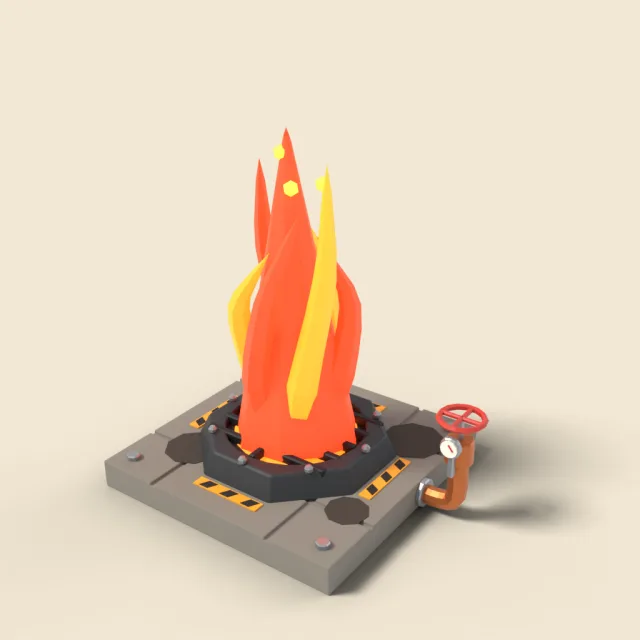 Fire jet floor vent trap