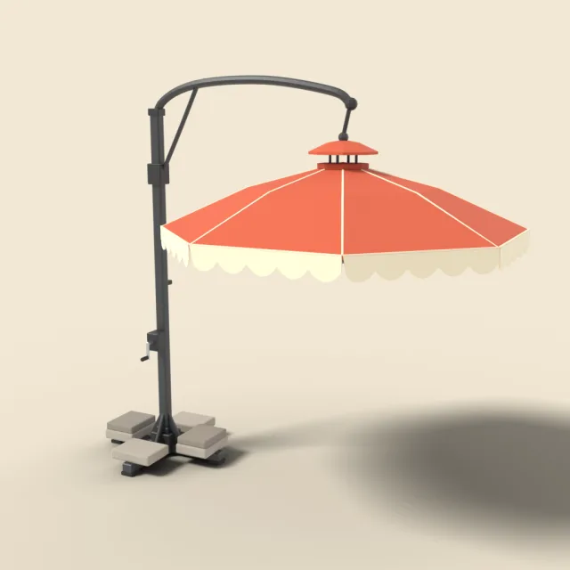 Cantilever patio umbrella