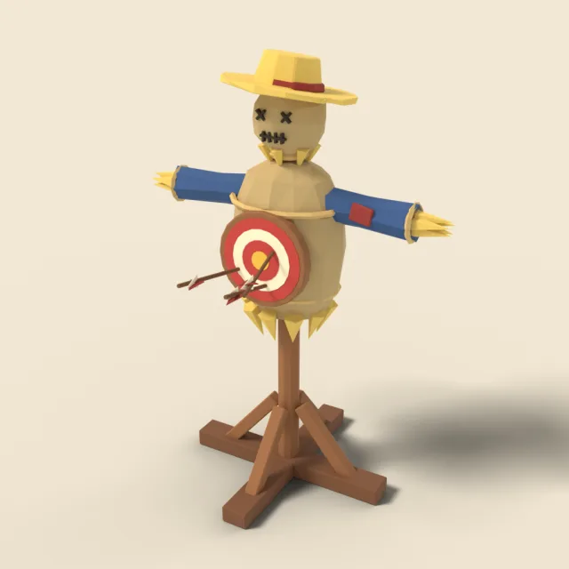 Scarecrow training dummy target