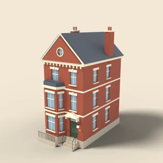 Victorian townhouse with bay window