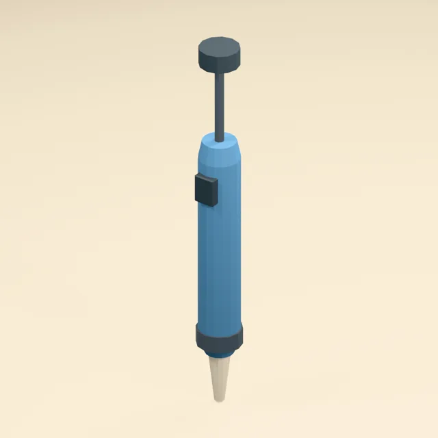 Spring-loaded desoldering pump