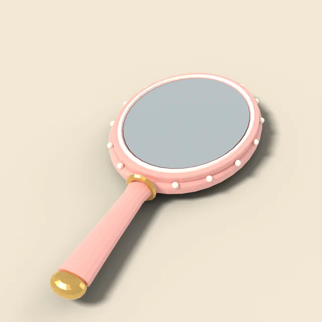Hand mirror oval