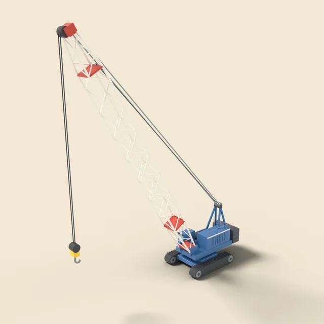Crawler crane with lattice boom
