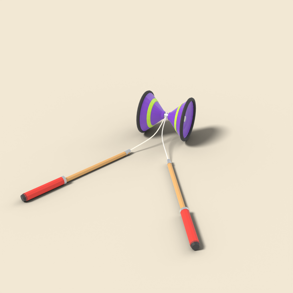 Diabolo with sticks
