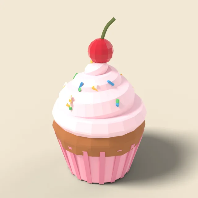 Cupcake with swirl frosting
