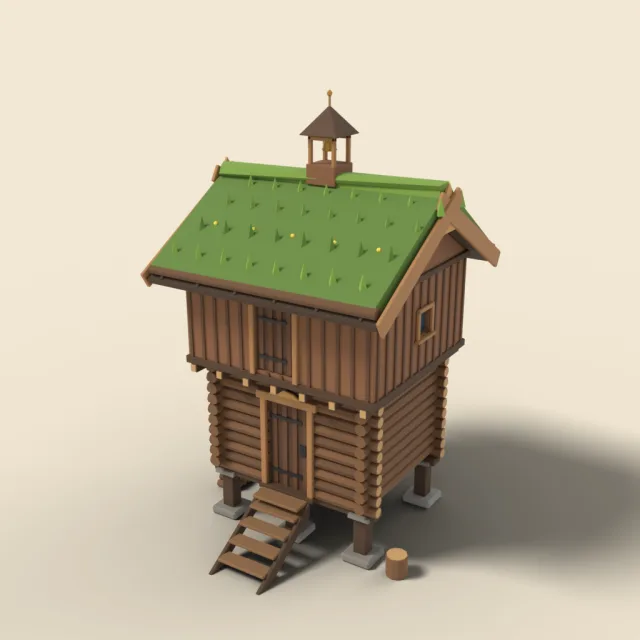 Two-storey stabbur-style storehouse