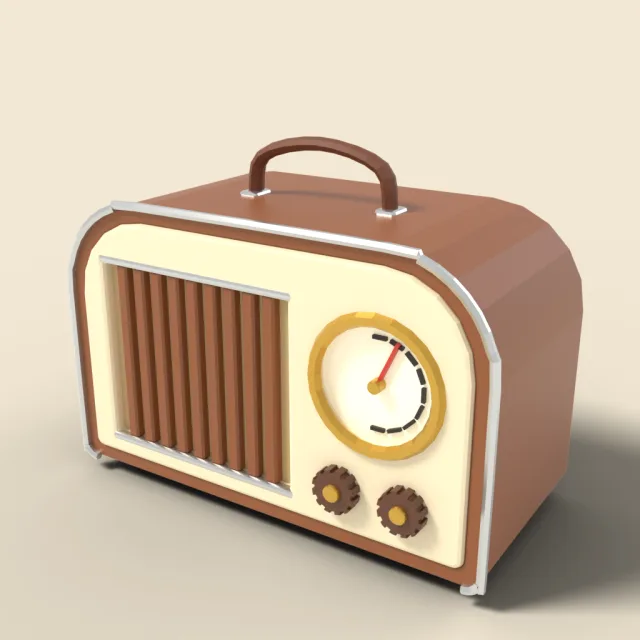 Retro tabletop radio