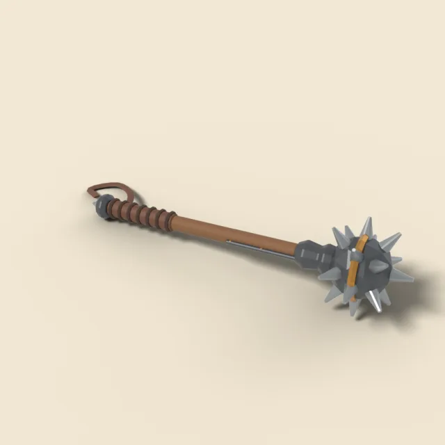 Spiked iron mace