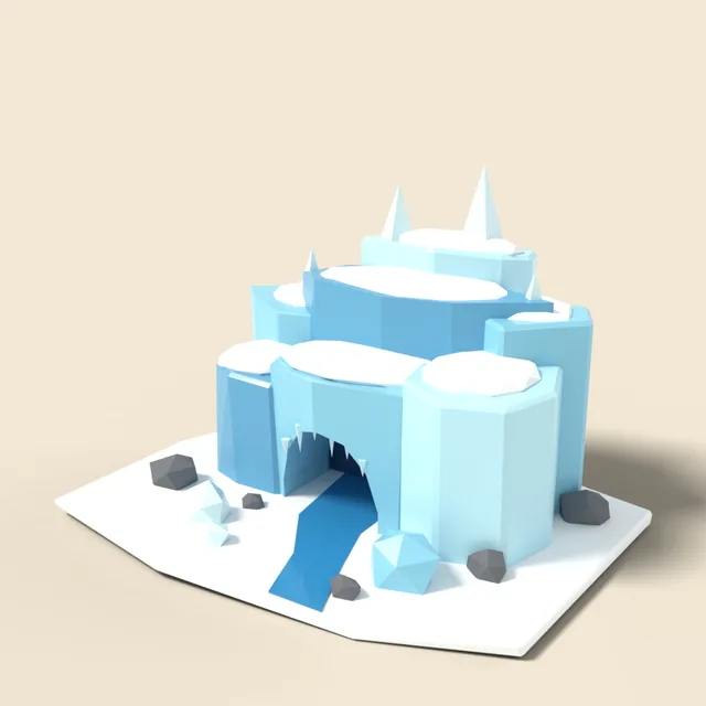 Glacier cave entrance