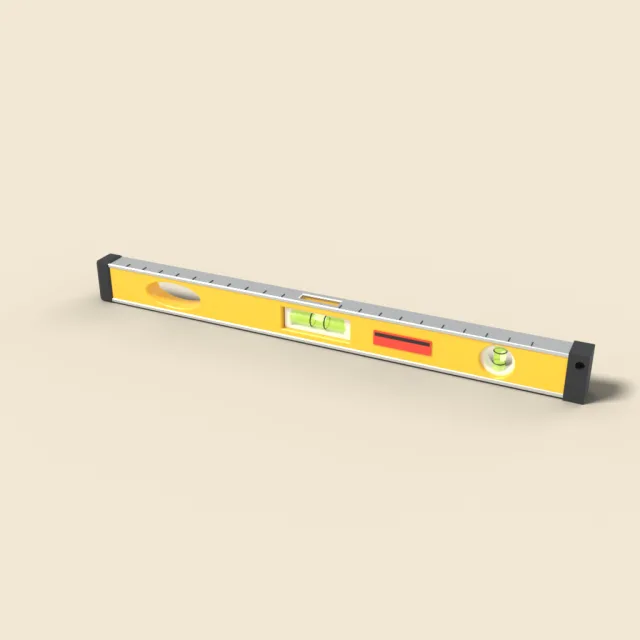 Spirit level with bubble