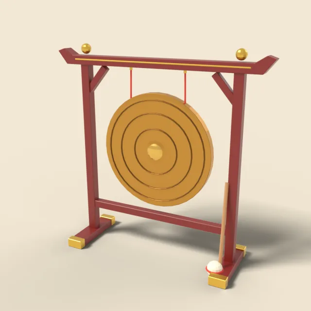 Large hanging gong