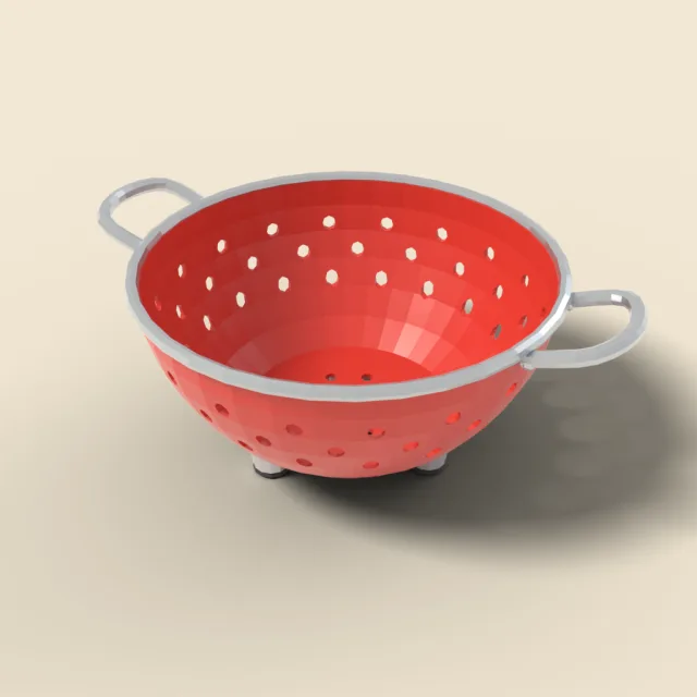 Colander with feet