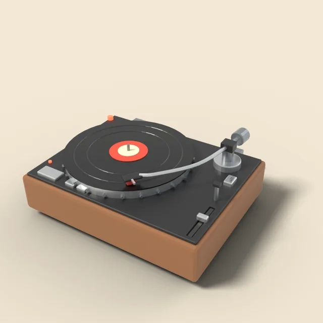 Turntable record player