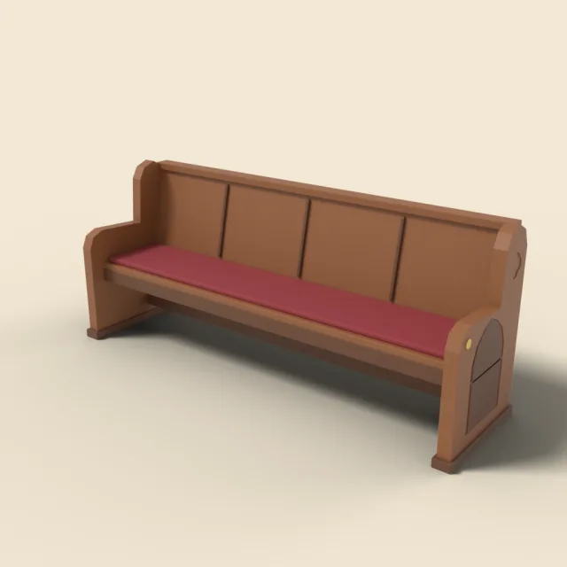 Church pew bench
