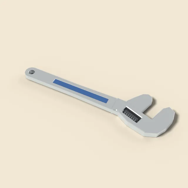 Adjustable crescent wrench