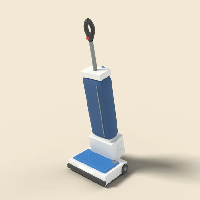 Large upright vacuum cleaner