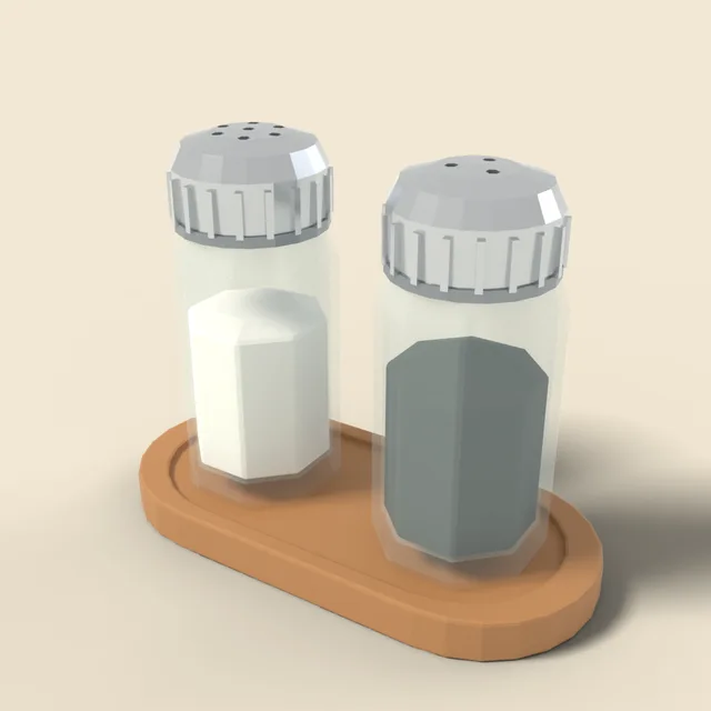 Salt and pepper shaker pair