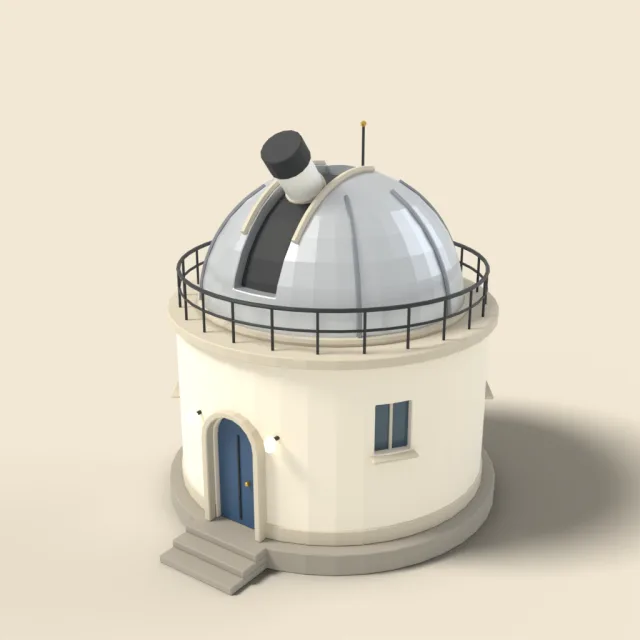 Observatory with domed roof