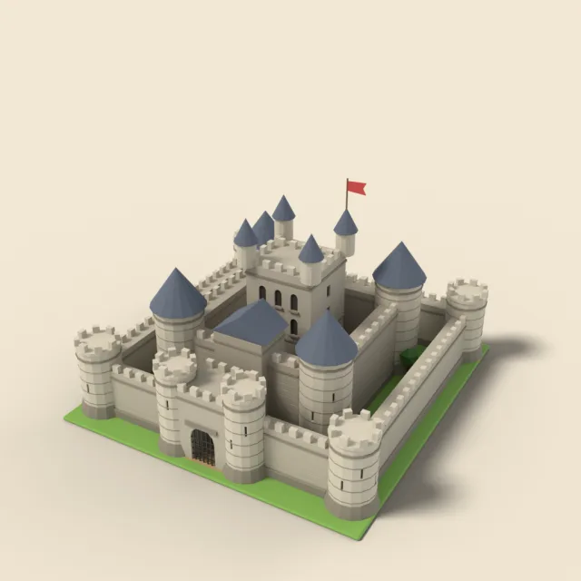Concentric castle with double walls