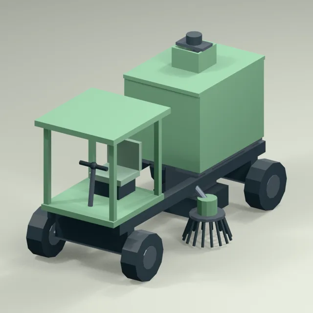 open_cab_suction_street_sweeper