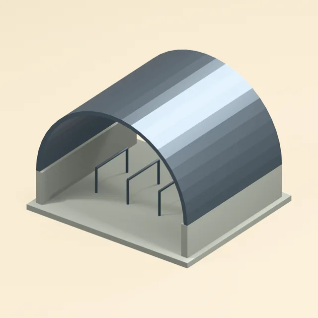 bicycle_parking_canopy_barrel_cover_four_racks